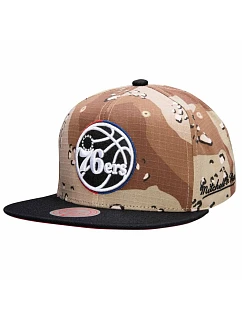 Kšiltovka Mitchell & Ness NBA Philadelphia 76ers Choco Camo - HHSS1101-P76YYPPPCAMO