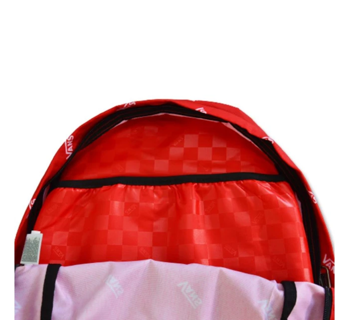 Vans New Skool Backpack 20L True Red Školní batoh pro mládež - VN0006280PZ1 Vans New Skool Backpack 20L True Red Školní batoh pro mládež - VN0006280PZ1