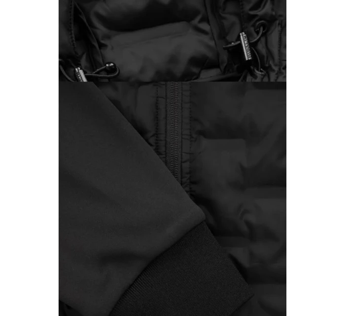 pánská přechodná sportovní bunda s kapucí - model 21931471 pánská přechodná sportovní bunda s kapucí - model 21931471