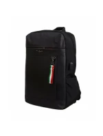 Aeronautica Militare Zaino černý městský batoh - AM-1553 Aeronautica Militare Zaino černý městský batoh - AM-1553