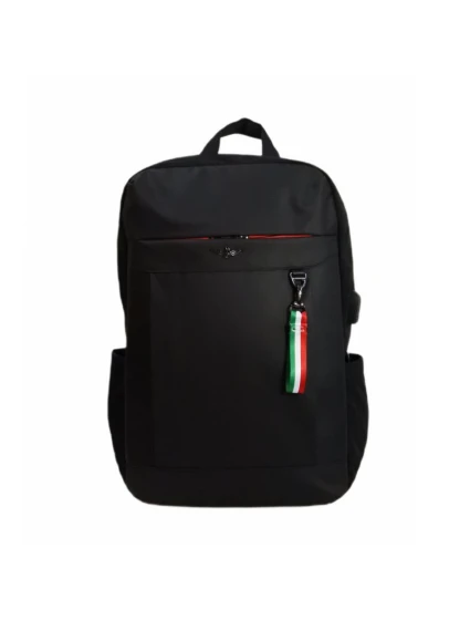 Aeronautica Militare Zaino černý městský batoh - AM-1553 Aeronautica Militare Zaino černý městský batoh - AM-1553