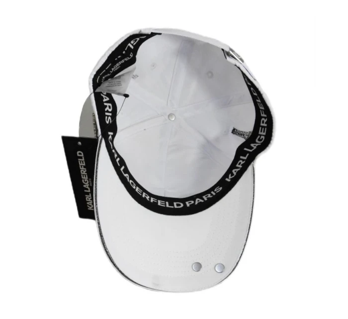 Kšiltovka Karl Lagerfeld Paris Beanie White - model 21932812 Kšiltovka Karl Lagerfeld Paris Beanie White - model 21932812