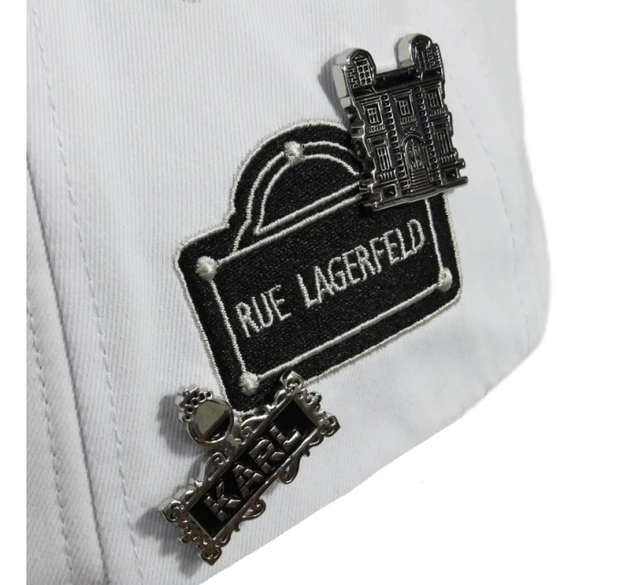 Kšiltovka Karl Lagerfeld Paris Beanie White - model 21932812 Kšiltovka Karl Lagerfeld Paris Beanie White - model 21932812