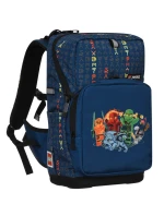 Lego Optimo Starter Ninjago 20L Blue - 20254-2403 Sada batohu 3 v 1, školní tašky a penálu - 20254-2403