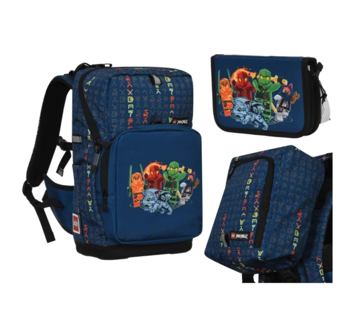 Lego Optimo Starter Ninjago 20L Blue - 20254-2403 Sada batohu 3 v 1, školní tašky a penálu - 20254-2403 Lego Optimo Starter Ninjago 20L Blue - 20254-2403 Sada batohu 3 v 1, školní tašky a penálu - 20254-2403