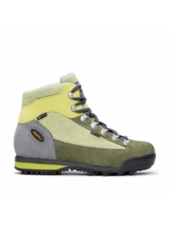 Aku dámské trekové boty Ultralight Gore-tex hiking kotníkové šedé zelené dámské