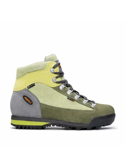 Aku dámské trekové boty Ultralight Gore-tex hiking kotníkové šedé zelené dámské Aku dámské trekové boty Ultralight Gore-tex hiking kotníkové šedé zelené dámské