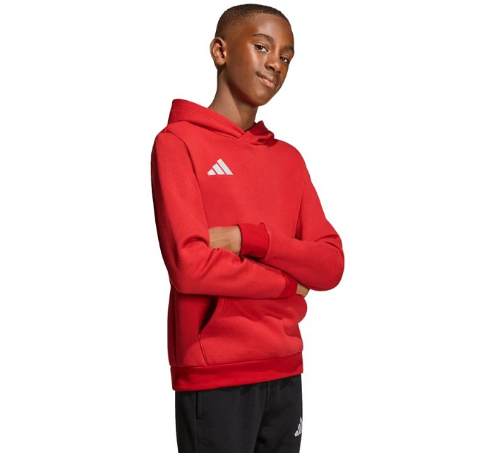 Dětská mikina adidas Entrada 26 Hoody červená JZ6568 Dětská mikina adidas Entrada 26 Hoody červená JZ6568