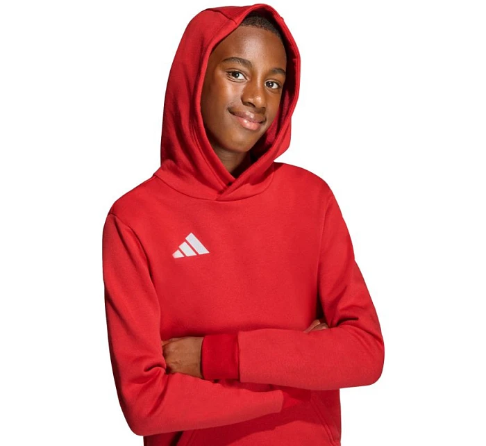 Dětská mikina adidas Entrada 26 Hoody červená JZ6568 Dětská mikina adidas Entrada 26 Hoody červená JZ6568