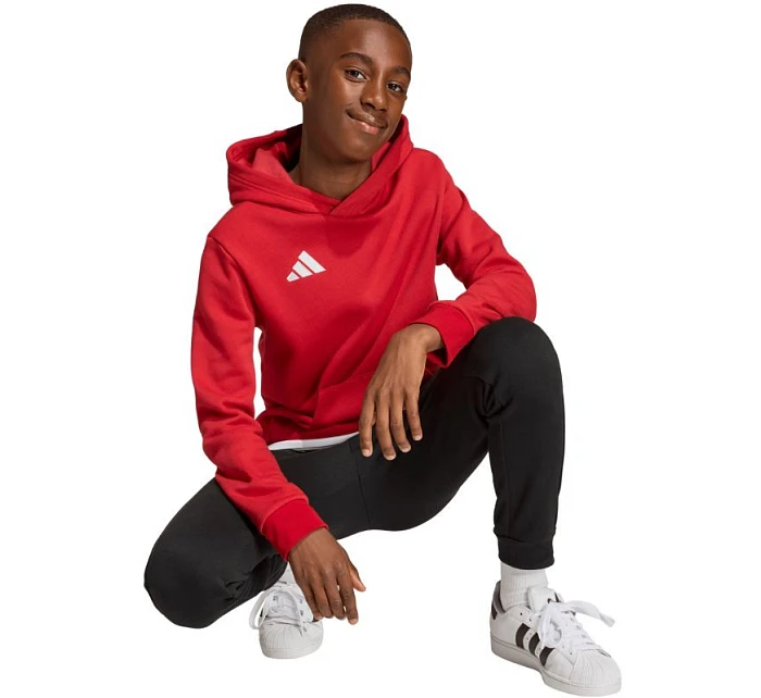 Dětská mikina adidas Entrada 26 Hoody červená JZ6568 Dětská mikina adidas Entrada 26 Hoody červená JZ6568