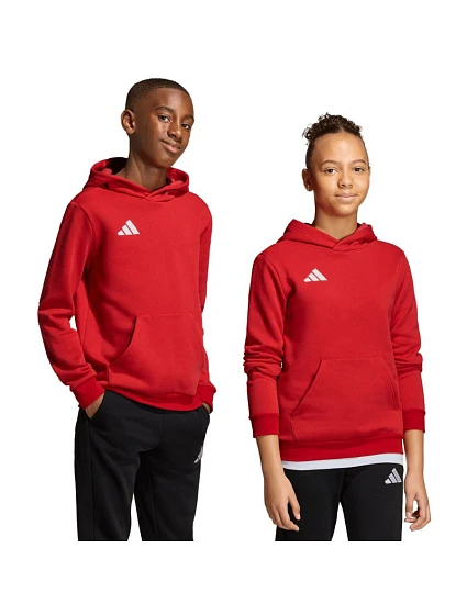 Dětská mikina adidas Entrada 26 Hoody červená JZ6568 Dětská mikina adidas Entrada 26 Hoody červená JZ6568