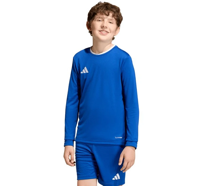 Adidas Entrada 26 dětské tričko s dlouhým rukávem modré KF5886 Adidas Entrada 26 dětské tričko s dlouhým rukávem modré KF5886