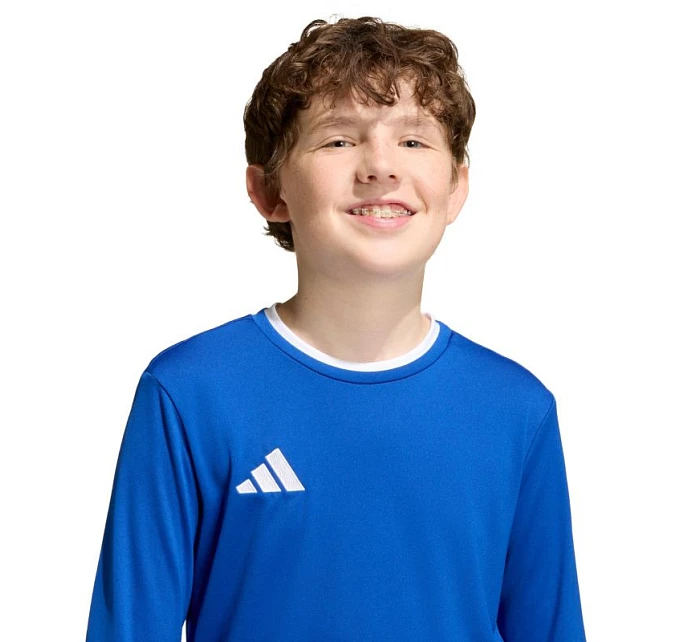 Adidas Entrada 26 dětské tričko s dlouhým rukávem modré KF5886 Adidas Entrada 26 dětské tričko s dlouhým rukávem modré KF5886