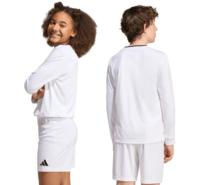 Dětský dres adidas Entrada 26 s dlouhým rukávem bílý KF5874 Dětský dres adidas Entrada 26 s dlouhým rukávem bílý KF5874