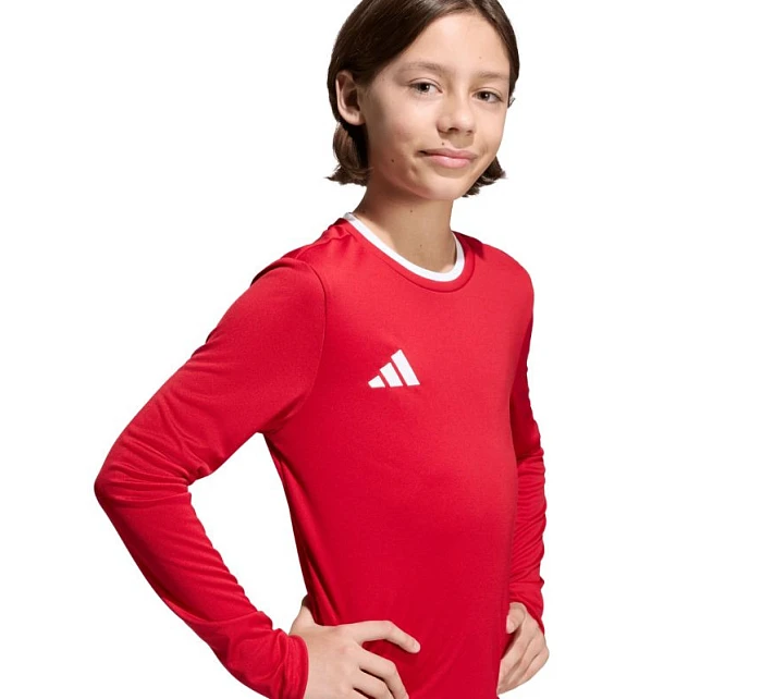 Adidas Entrada 26 dětské tričko s dlouhým rukávem červené KF5878 Adidas Entrada 26 dětské tričko s dlouhým rukávem červené KF5878