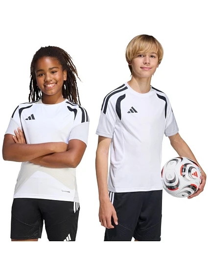 Dětský tréninkový dres adidas Tiro 26 Competition bílo-černý KA7603 Dětský tréninkový dres adidas Tiro 26 Competition bílo-černý KA7603