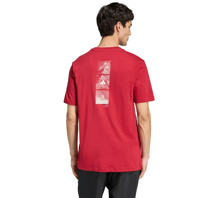 Pánské tričko adidas Outdoor Mountain Biking Graphic T-shirt red KB2538 pánské Pánské tričko adidas Outdoor Mountain Biking Graphic T-shirt red KB2538 pánské