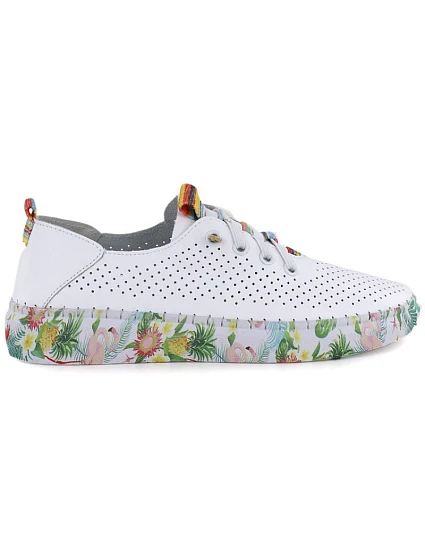 Dámské kožené polobotky bílé Artiker model 22060088