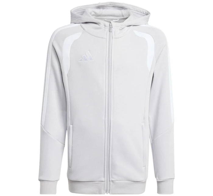 Dětská mikina adidas Tiro 26 League Sweat Full Zip Hoodie šedá KF3323 Dětská mikina adidas Tiro 26 League Sweat Full Zip Hoodie šedá KF3323