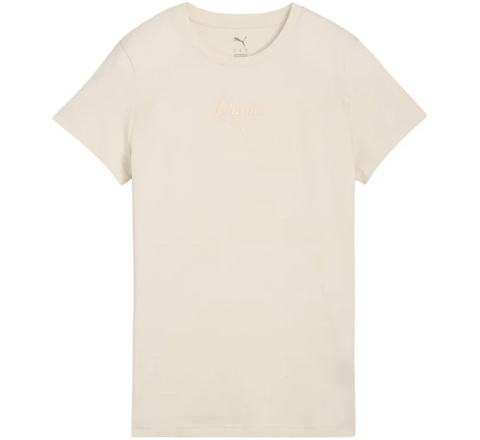 Dámské tričko Puma ESS Script Tee beige 691760 87 Dámské tričko Puma ESS Script Tee beige 691760 87