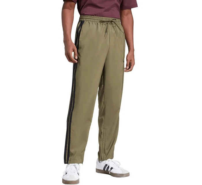 Pánské kalhoty adidas Essentials 3-Stripes Stanford Open Hem olivová JE6401 Pánské kalhoty adidas Essentials 3-Stripes Stanford Open Hem olivová JE6401