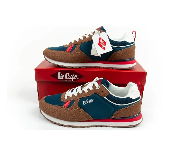 Lee Cooper sportovní obuv pánské tenisky módní pohodlné odolné tmavě modré hnědé Lee Cooper sportovní obuv pánské tenisky módní pohodlné odolné tmavě modré hnědé