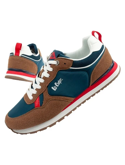 Lee Cooper sportovní obuv pánské tenisky módní pohodlné odolné tmavě modré hnědé Lee Cooper sportovní obuv pánské tenisky módní pohodlné odolné tmavě modré hnědé