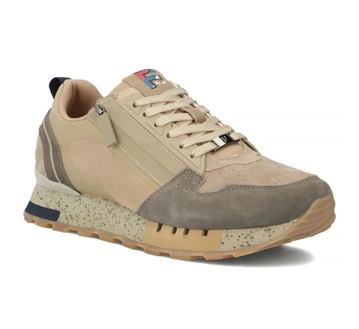 Pánské kožené polobotky béžové Filippo MSP7836 Pánské kožené polobotky béžové Filippo MSP7836