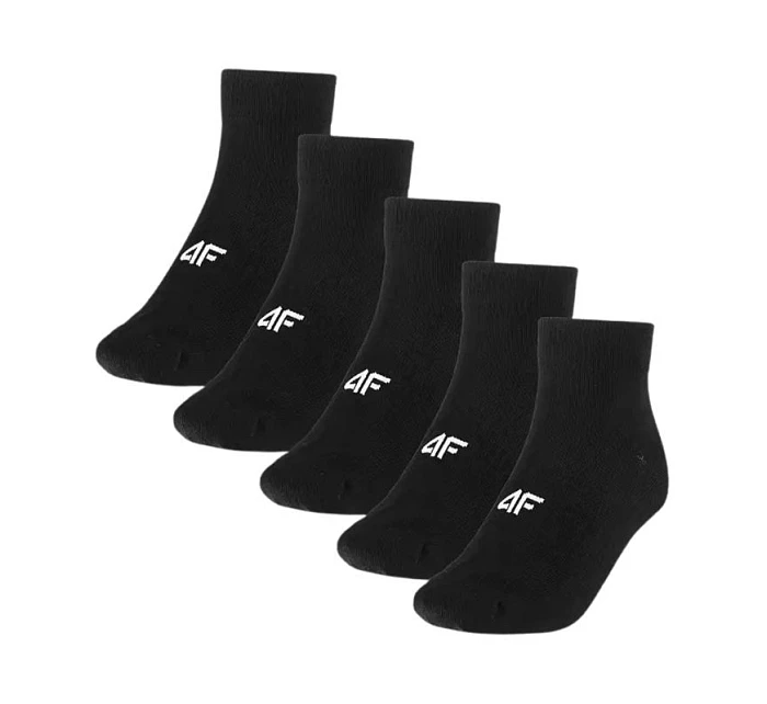 Pánské ponožky 4F M480 5 pack deep black 4FWMM00USOCM480 20S Pánské ponožky 4F M480 5 pack deep black 4FWMM00USOCM480 20S