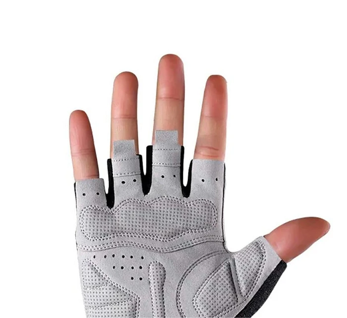 Cyklistické rukavice model 22083431 velikost M šedé - Rockbros Cyklistické rukavice model 22083431 velikost M šedé - Rockbros