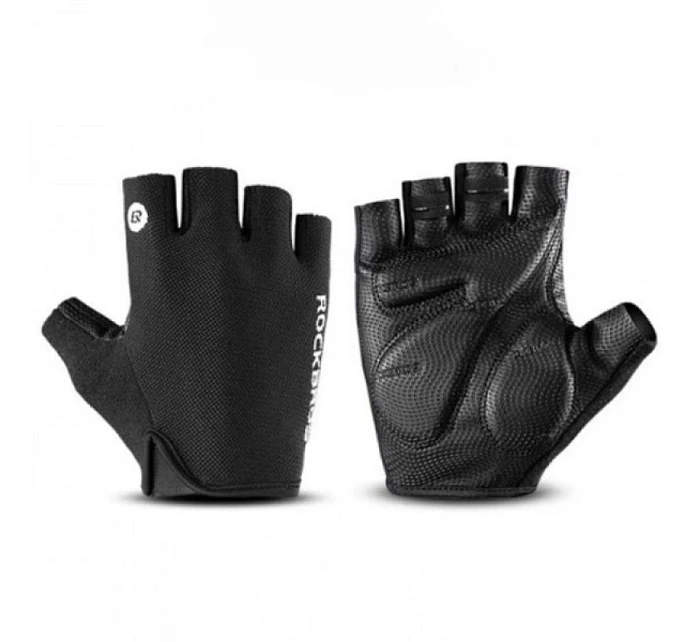 Cyklistické rukavice Rockbros S106BK velikost M - černé Cyklistické rukavice Rockbros S106BK velikost M - černé