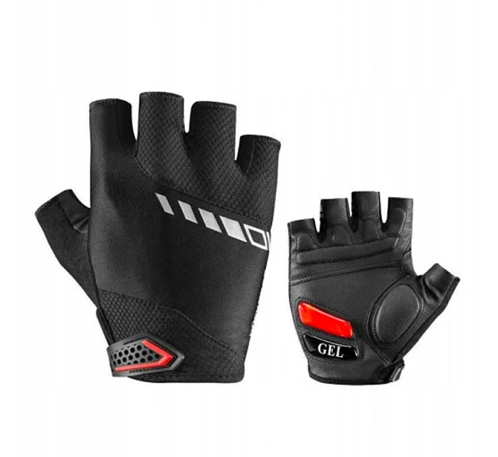 Cyklistické rukavice Rockbros S143-BK XL s gelovými polštářky - černé Cyklistické rukavice Rockbros S143-BK XL s gelovými polštářky - černé