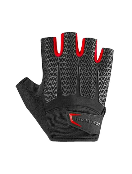 Cyklistické rukavice Rockbros S169BR XXL s gelovými polštářky - černo-červené Cyklistické rukavice Rockbros S169BR XXL s gelovými polštářky - černo-červené
