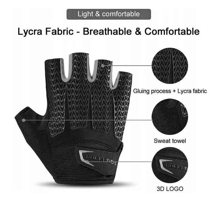 Rockbros S cyklistické rukavice s šedé model 22083469 - Hikvision Rockbros S cyklistické rukavice s šedé model 22083469 - Hikvision