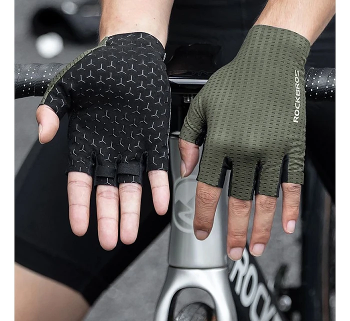 cyklistické rukavice krátké velikost: M šedé model 22083503 - Rockbros cyklistické rukavice krátké velikost: M šedé model 22083503 - Rockbros