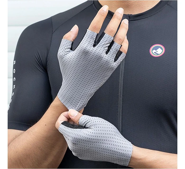 cyklistické rukavice krátké velikost: XL šedé model 22083507 - Rockbros cyklistické rukavice krátké velikost: XL šedé model 22083507 - Rockbros