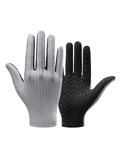 Prodyšné cyklistické rukavice Rockbros, plné, velikost: S - šedé