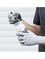 Prodyšné cyklistické rukavice Rockbros, plné, velikost: XL - šedé