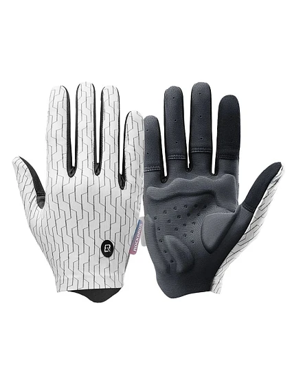 Rockbros plné sportovní rukavice pro jaro/léto velikost L - bílo-černé Rockbros plné sportovní rukavice pro jaro/léto velikost L - bílo-černé