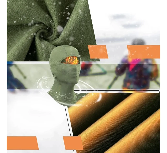 Qunature lyžařský plášť 13230023015 bike motorbike balaclava velikost L - zelená Qunature lyžařský plášť 13230023015 bike motorbike balaclava velikost L - zelená