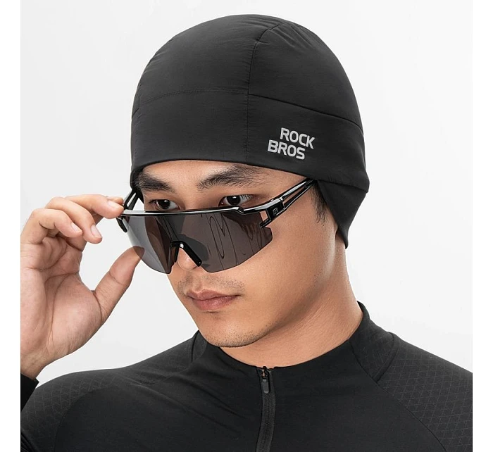 Rockbros M015 zimní oboustranná cyklistická čepice velikost 54-61 cm - černá Rockbros M015 zimní oboustranná cyklistická čepice velikost 54-61 cm - černá