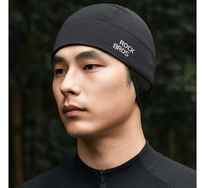 Rockbros M015 zimní oboustranná cyklistická čepice velikost 54-61 cm - černá Rockbros M015 zimní oboustranná cyklistická čepice velikost 54-61 cm - černá