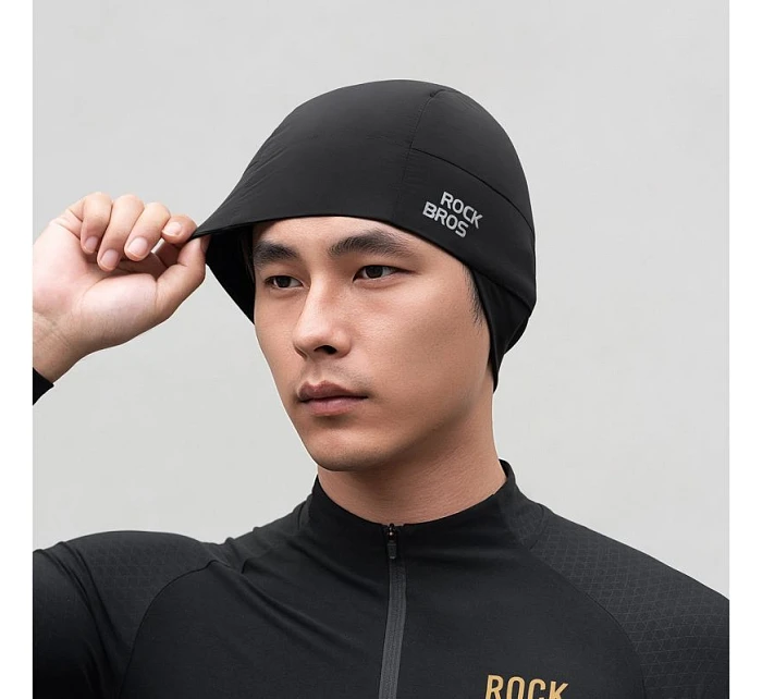 Rockbros M015 zimní oboustranná cyklistická čepice velikost 54-61 cm - černá Rockbros M015 zimní oboustranná cyklistická čepice velikost 54-61 cm - černá