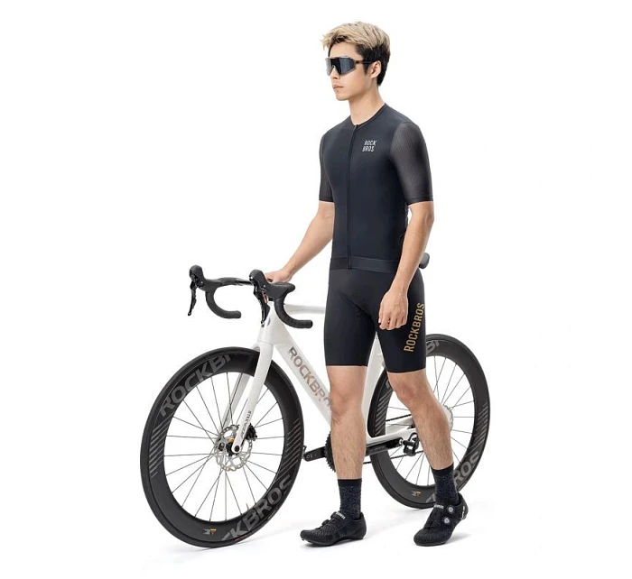 Cyklistický dres model 22114071 krátký rukáv velikost L černý - Rockbros Cyklistický dres model 22114071 krátký rukáv velikost L černý - Rockbros
