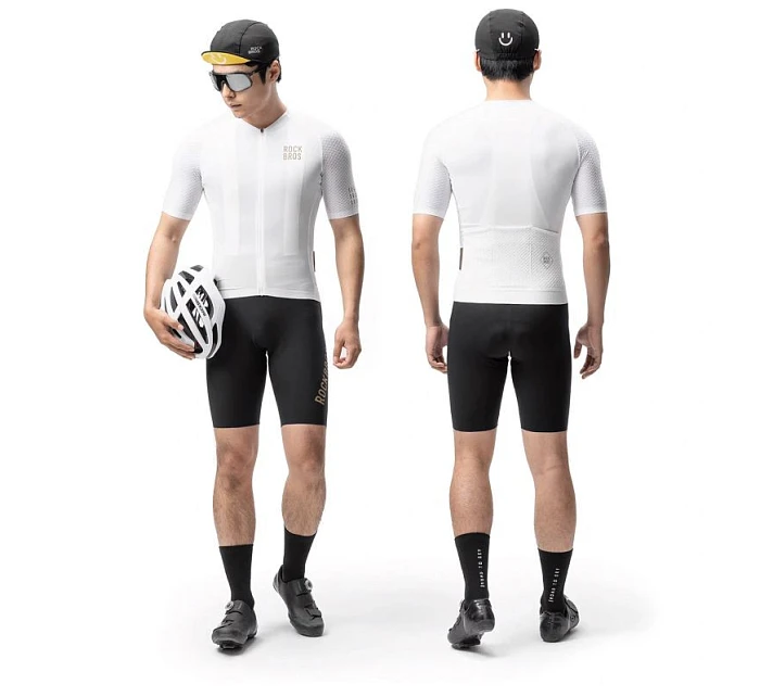 model 22114113 Cyklistický dres Diamond s krátkým rukávem velikost XL bílý - Rockbros model 22114113 Cyklistický dres Diamond s krátkým rukávem velikost XL bílý - Rockbros