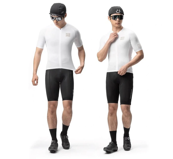 model 22114113 Cyklistický dres Diamond s krátkým rukávem velikost XL bílý - Rockbros model 22114113 Cyklistický dres Diamond s krátkým rukávem velikost XL bílý - Rockbros