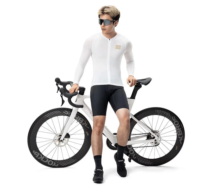 Cyklistický dres s dlouhým rukávem Diamond velikost bílý model 22114147 - Rockbros Cyklistický dres s dlouhým rukávem Diamond velikost bílý model 22114147 - Rockbros