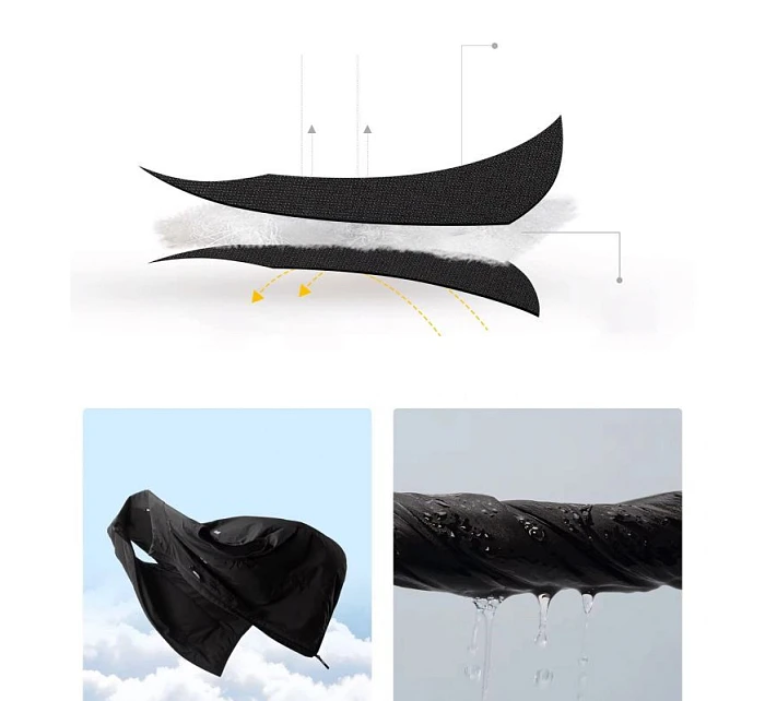 Termální vesta Rockbros MJ012 velikost XL - černá Termální vesta Rockbros MJ012 velikost XL - černá