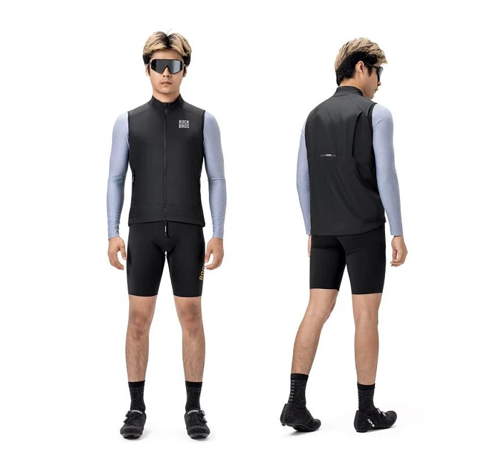 Rockbros YDMJ003 jarní/podzimní větruodolná vesta velikost XL - černá Rockbros YDMJ003 jarní/podzimní větruodolná vesta velikost XL - černá
