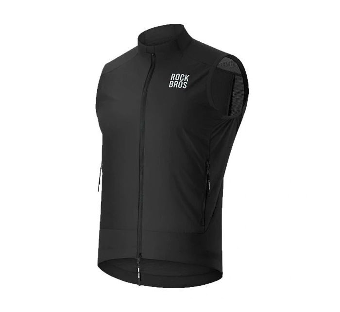 Rockbros YDMJ003 jarní/podzimní větruodolná vesta velikost XXL - černá Rockbros YDMJ003 jarní/podzimní větruodolná vesta velikost XXL - černá